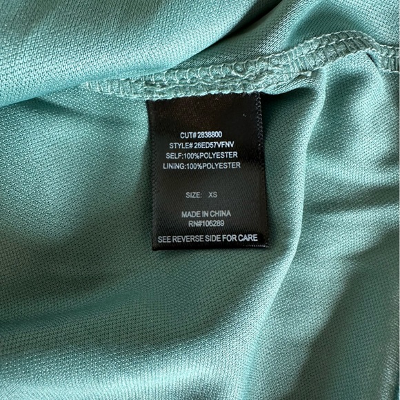 Trixxi Floral Off Shoulder Fit & Flare Dress Green Cottagecore Summer Dress XS - Picture 10 of 11